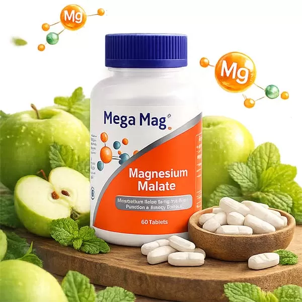 قرص منیزیم مالات مگا مگ 400 میلی گرم