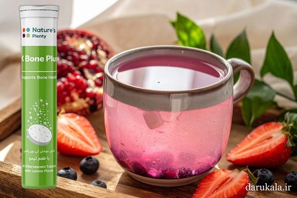 عوارض قرص جوشان کی بون پلاس نیچرز پلنتی با طعم لیمو 