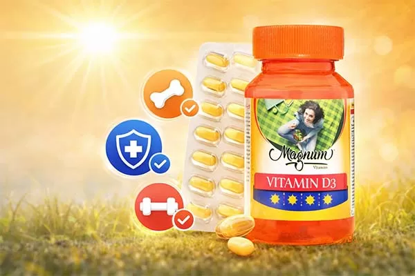 ویتامین دی 2000 مگنوم ویتامینز