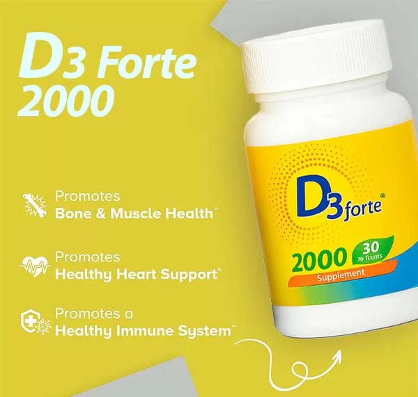 خرید ویتامین د۳ فورت ۲۰۰۰