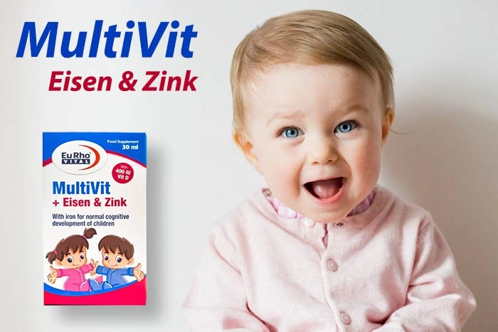 قطره مولتی ویتامین با آهن و زینک یوروویتال