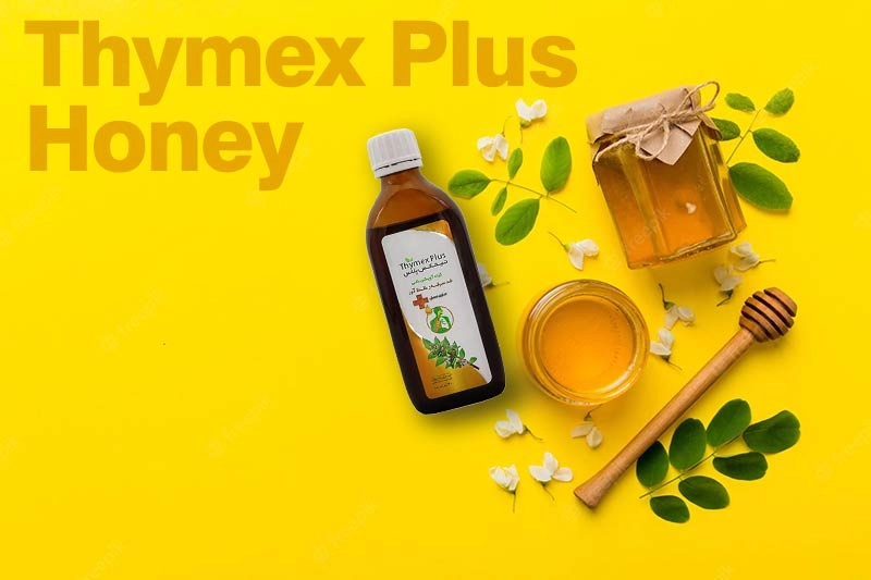 شربت تیمکس پلاس ضد سرفه گیاهی حاوی آویشن و عسل
