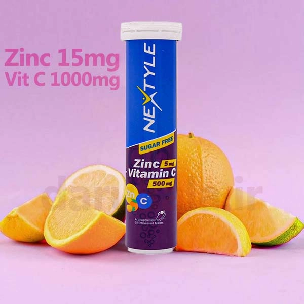 ویتامین سی و زینک جوشان نکستایل