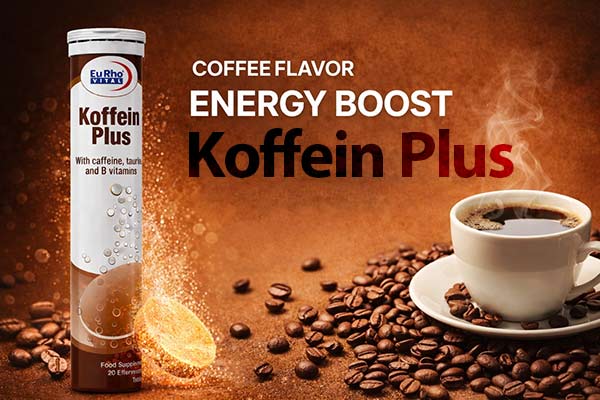 قرص جوشان کافئین پلاس یوروویتال