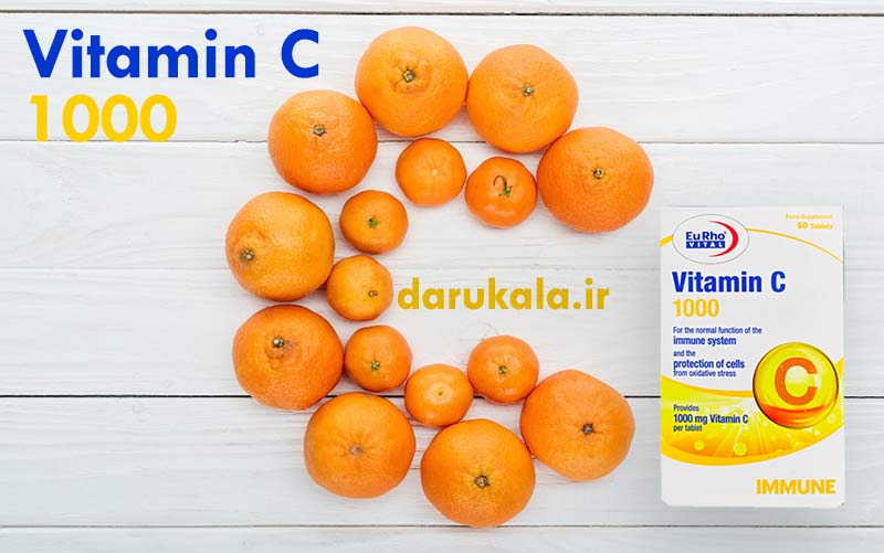 قرص ویتامین سی ۱۰۰۰ یورو ویتال در داروخانه آنلاین داروکالا