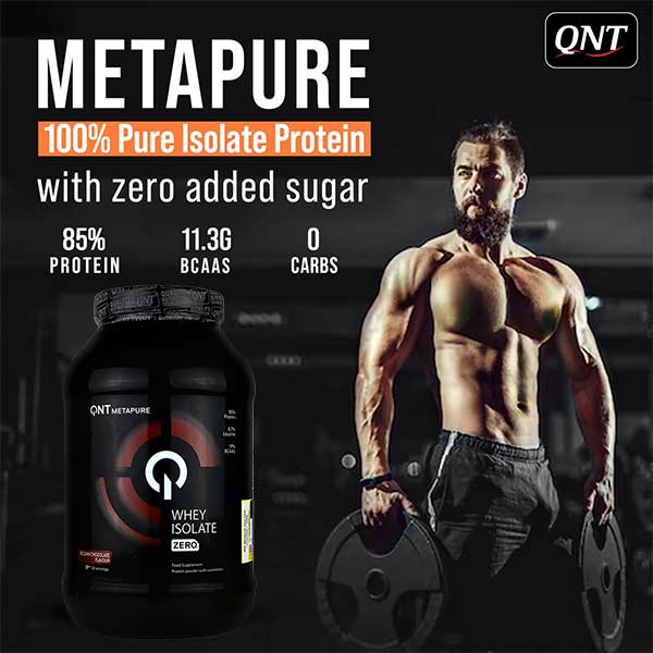 پروتئین وی ایزوله متاپیور زیرو کرب کیو ان تی